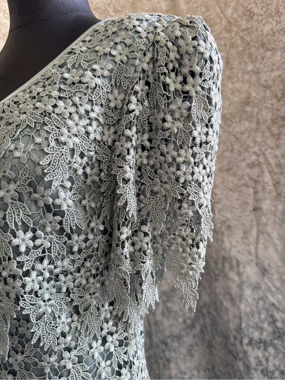 Vintage Cattiva New York Lace Waterfall Dress - 6 - Picture 4 of 8